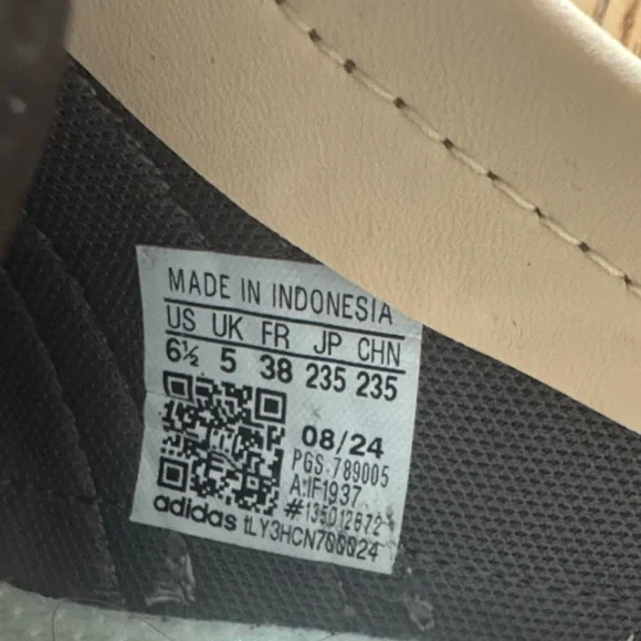 Adidas women’s SL 72 Sneaker Charcoal/Crystal Sand/Brown size 6.5 / 38 - Picture 10 of 10